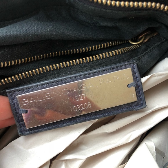 RARE 06 Ink BALENCIAGA Purple Blue Black First Bag - Picture 6 of 9